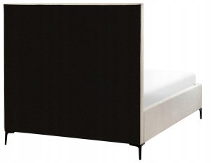 Beliani Łóżko z pojemnikiem Boucle SEZANNE 140 x 200 cm Złamana biel 7