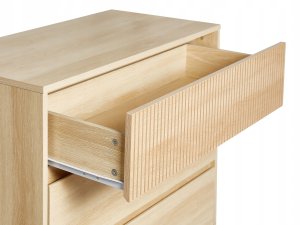 Beliani Komoda 3 szuflady jasne drewno WALES 7