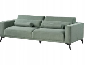 Beliani Sofa 3-osobowa zielona ANGE 4