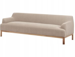 Beliani Sofa 3-osobowa beżowoszara SOSJO 4