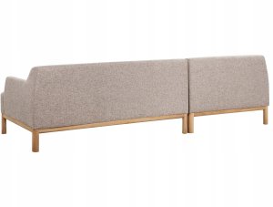 Beliani Narożnik prawostronny jasnobrązowy SOSJO 5