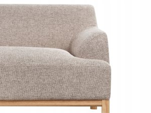 Beliani Narożnik prawostronny jasnobrązowy SOSJO 7