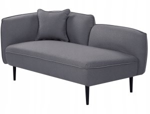 Beliani Szezlong boucle lewostronny ciemnoszary CHEVANNES 4