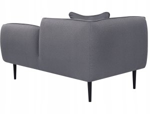 Beliani Szezlong boucle lewostronny ciemnoszary CHEVANNES 5
