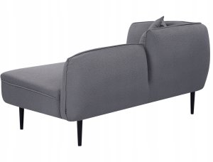 Beliani Szezlong boucle lewostronny ciemnoszary CHEVANNES 6