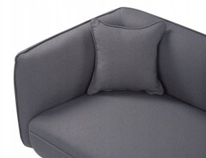 Beliani Szezlong boucle lewostronny ciemnoszary CHEVANNES 7