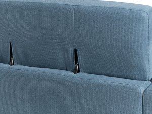 Beliani Sofa 3-osobowa niebieska ANGE 13