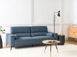 Beliani Sofa 3-osobowa niebieska ANGE 2
