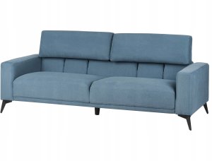 Beliani Sofa 3-osobowa niebieska ANGE 6