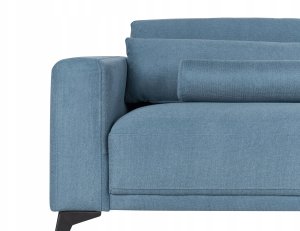 Beliani Sofa 3-osobowa niebieska ANGE 8
