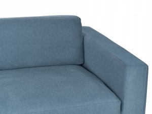 Beliani Sofa 3-osobowa niebieska ANGE 10