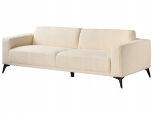 Beliani Sofa 3-osobowa boucle złamana biel ANGE 15
