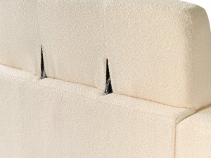 Beliani Sofa 3-osobowa boucle złamana biel ANGE 10