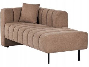 Beliani Szezlong lewostronny brązowy LANNILS 4