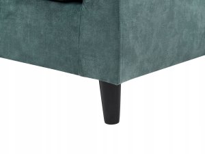 Beliani Narożnik welurowy lewostronny lazurowy ELVENES 10