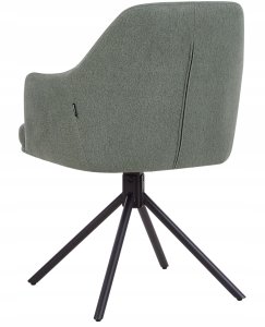 Beliani Zestaw 2 krzeseł do jadalni Obrotowy MIRA Zielony 5