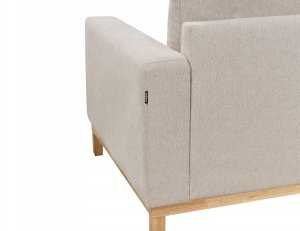 Beliani Narożnik prawostronny beżowy SIGGARD 11