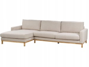 Beliani Narożnik prawostronny beżowy SIGGARD 4