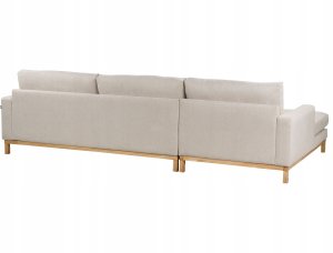 Beliani Narożnik prawostronny beżowy SIGGARD 5