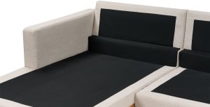 Beliani Narożnik prawostronny beżowy SIGGARD 10