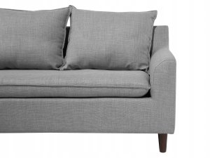 Beliani Narożnik prawostronny jasnoszary ELVENES 6