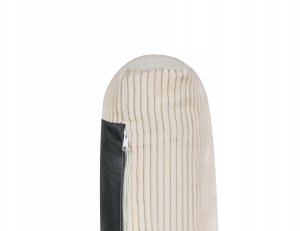 Beliani Narożnik prawostronny sztruksowy jasnobeżowy SIGGARD 9