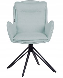 Beliani Zestaw 2 krzeseł do jadalni Obrotowy AVELAR Miętowy 4