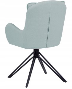 Beliani Zestaw 2 krzeseł do jadalni Obrotowy AVELAR Miętowy 5