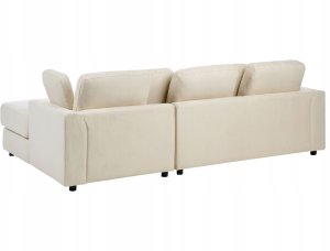 Beliani Narożnik lewostronny jasnobeżowy KOHLO 5