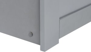 Beliani Łóżko wysuwane Drewno EDERN 90 x 200 cm Szary 11