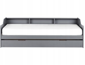 Beliani Łóżko wysuwane Drewno EDERN 90 x 200 cm Szary 7