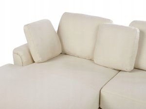 Beliani Narożnik prawostronny jasnobeżowy KOHLO 5