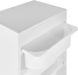 Beliani Regał z 4 pojemnikami biały TOBIN 10