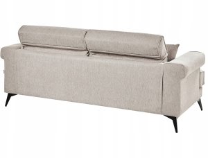 Beliani Sofa 3-osobowa beżowoszara SKIVE 7