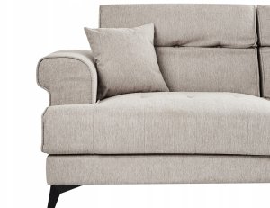 Beliani Sofa 3-osobowa beżowoszara SKIVE 8