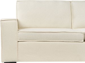 Beliani Sofa rozkładana boucle złamana biel VUOKATTI 9