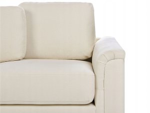 Beliani Narożnik z otomaną prawostronny jasnobeżowy KOHLO 11