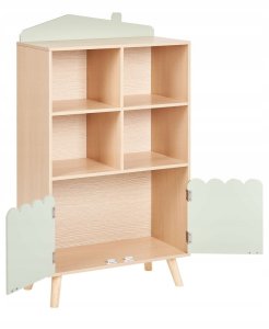 Beliani Regał 2 półki jasne drewno LACKEY 4