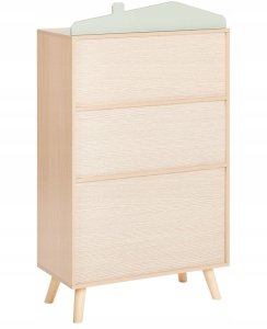 Beliani Regał 2 półki jasne drewno LACKEY 6