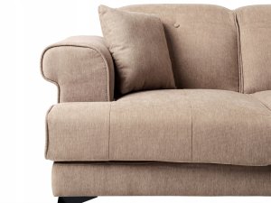 Beliani Sofa 2-osobowa jasnobrązowa SKIVE 7