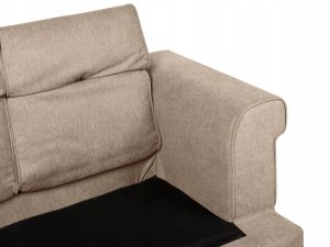 Beliani Sofa 2-osobowa jasnobrązowa SKIVE 9