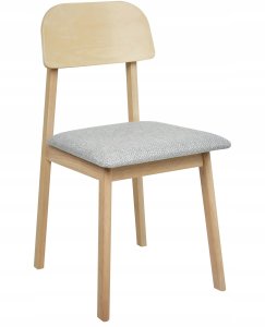 Beliani Zestaw 2 krzeseł do jadalni SCANDIA Drewno Jasnoszary 4