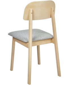 Beliani Zestaw 2 krzeseł do jadalni SCANDIA Drewno Jasnoszary 6