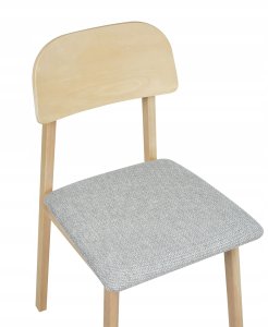 Beliani Zestaw 2 krzeseł do jadalni SCANDIA Drewno Jasnoszary 7