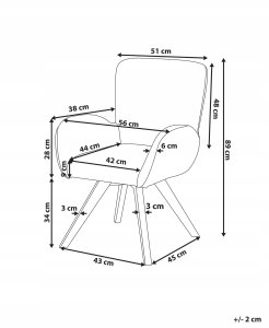 Beliani Fotel BJARN Boucle Brązowy 3