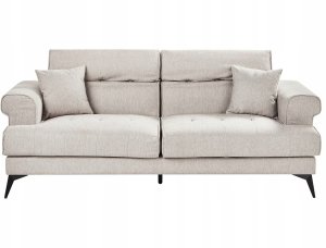 Beliani Komplet wypoczynkowy 5-osobowy beżowoszary SKIVE 6