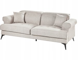 Beliani Komplet wypoczynkowy 5-osobowy beżowoszary SKIVE 7