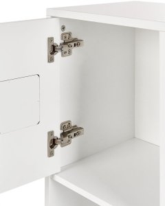 Beliani Regał jasne drewno z białym CLOUDY 7