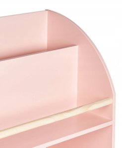 Beliani Regał 3 półki pastelowy róż LILOET 5