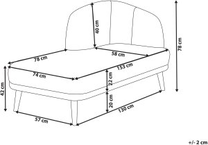 Beliani Szezlong prawostronny jasnobeżowy TANLAY 3